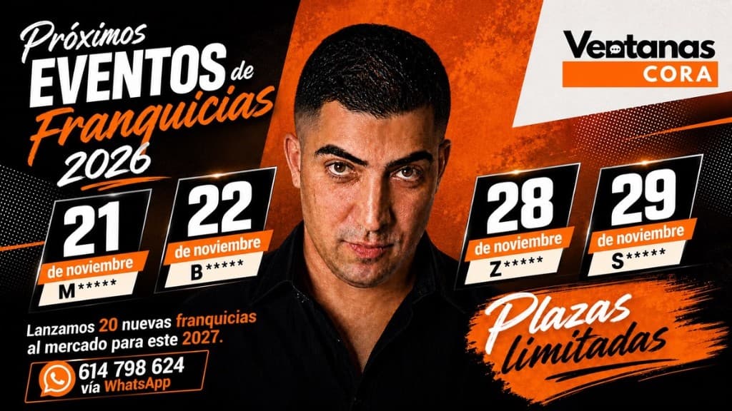 Ventanas Cora abre 20 nuevas franquicias para 2027 y presenta sus eventos informativos